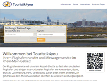 Tablet Screenshot of airportshuttles.de