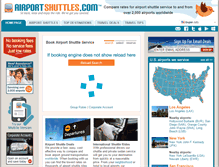 Tablet Screenshot of airportshuttles.com